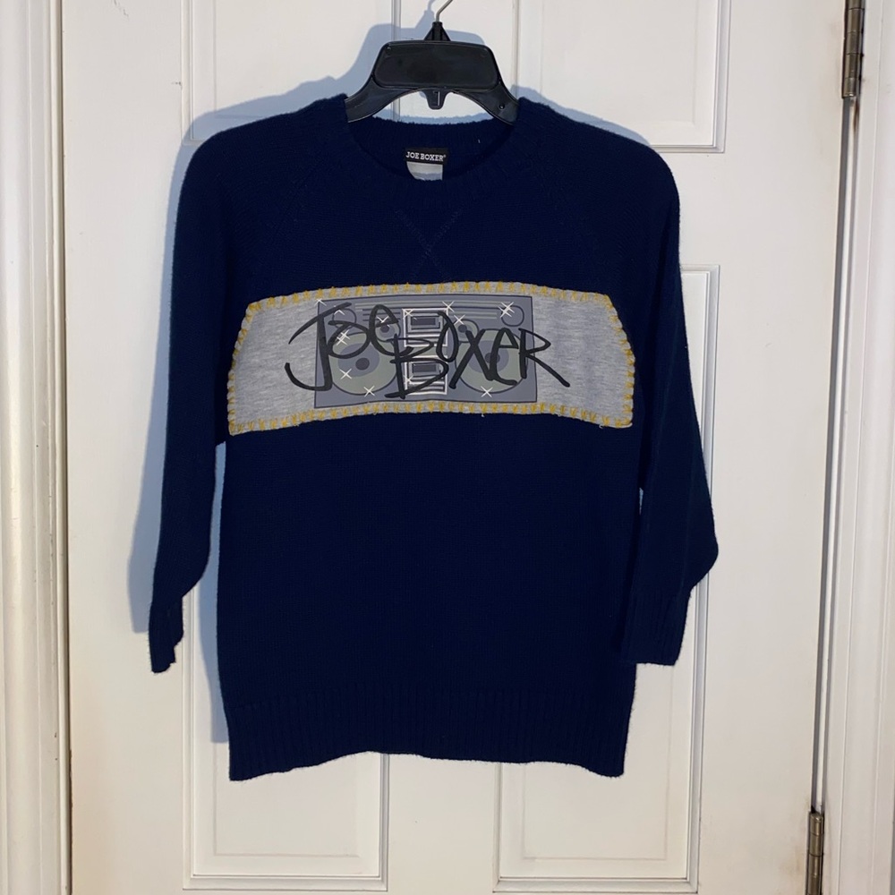 Joe Boxer Kids Navy and Gray Sweater